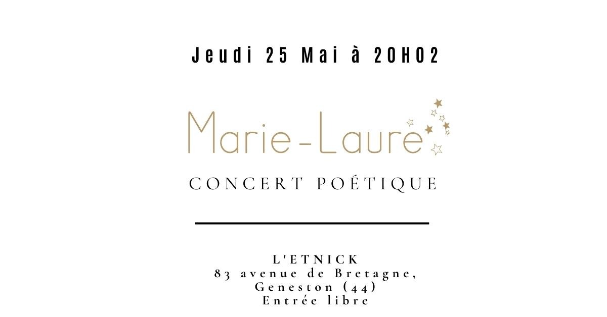 Musique. Marie-Laure Comme un printemps en concert à l'Etnick de Geneston le 25 Mai 2023. Concert poétique à l'issue de l'atelier d'écriture.
